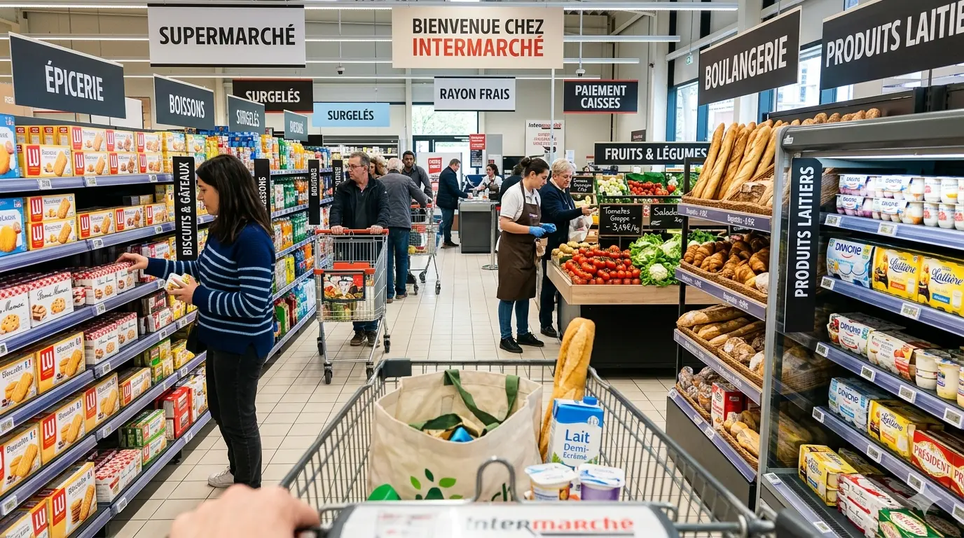 French supermarket vocabulary A1