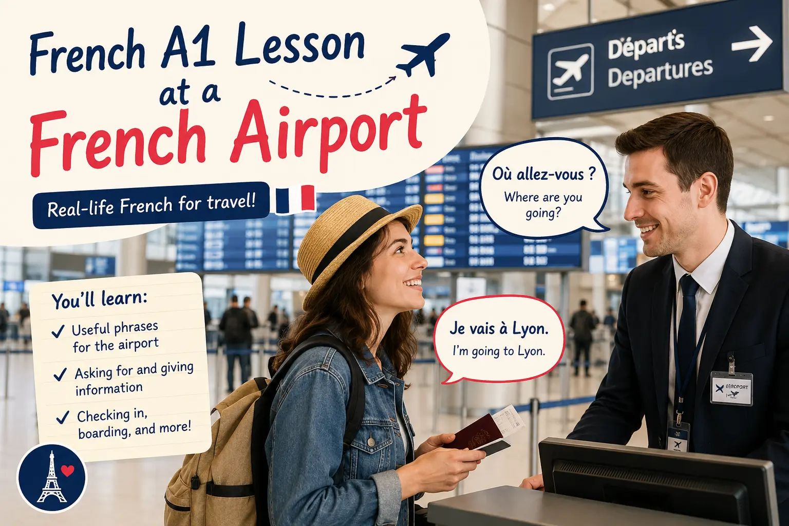 at a French airport
